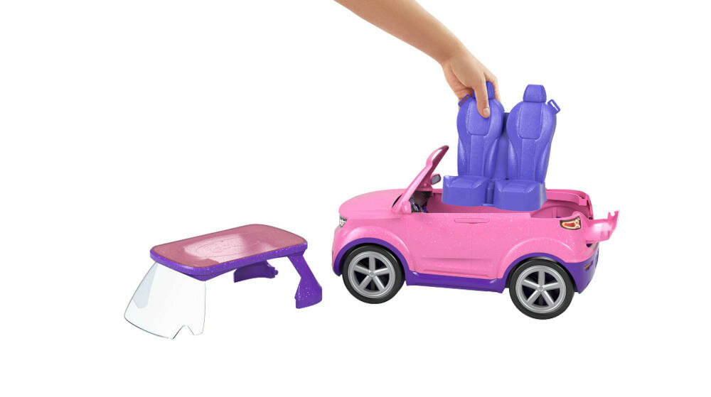 MATTEL-BARBIE-SCENA-GYJ25 dach siedzenia auto scena sceneria koncert goście