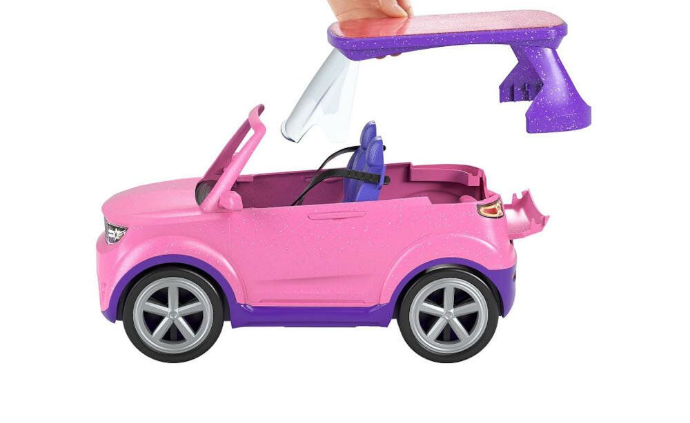 MATTEL-BARBIE-SCENA-GYJ25 zdejmowany dach gwiazda jazda wiatr włosy