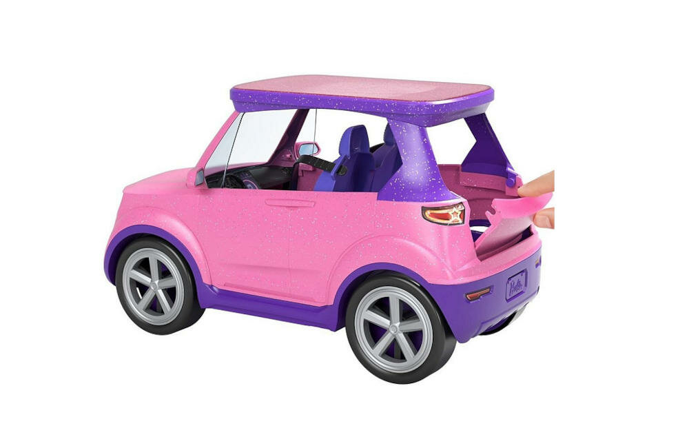 MATTEL-BARBIE-SCENA-GYJ25 samochód bagażnik otwieranie akcesoria wyjazd trasa