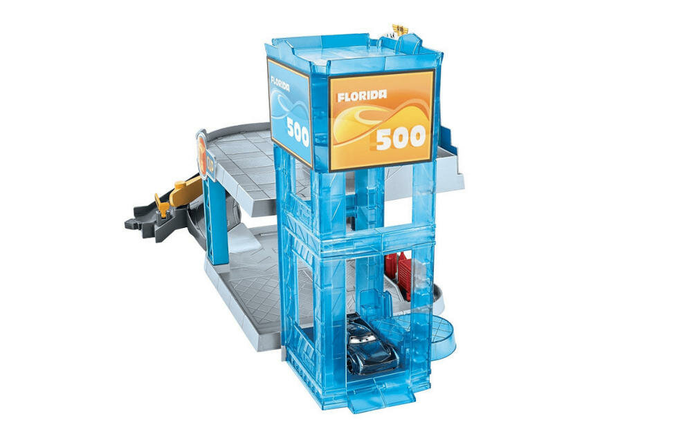 MATTEL-DISNEY-FWL70 garaż winda wjazd samochodzik jackson storm zygzak mcqueen autka tor