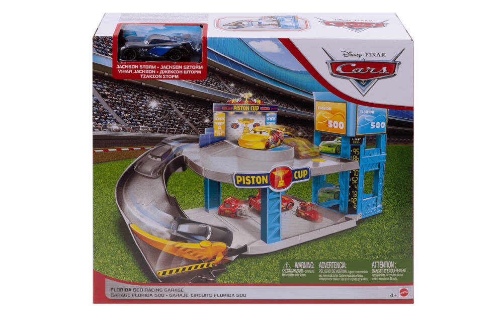 MATTEL-DISNEY-FWL70 opakowanie garaż samochodzik akcesoria instrukcja karta gwarancyjna