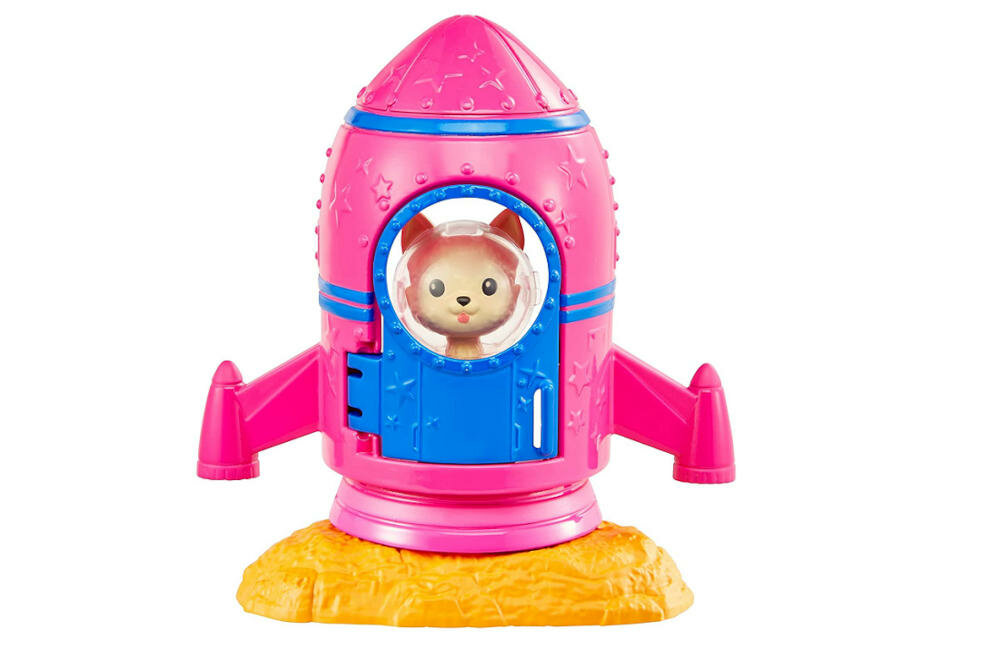 MATTEL-BARBIE-STACJA-KOSMICZNA-GXF27 podróż kosmiczna przyjaciel szczeniaczek rakieta okienko
