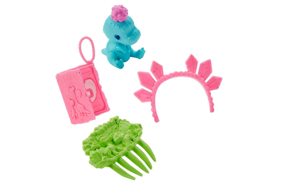 MATTEL-CAVE-CLUB-ROCKELLER-GWT25 akcesoria zabawa grzebień torebka opaska głowa