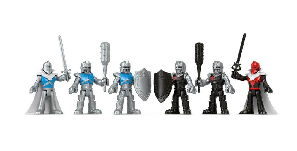 MATTEL-IMAGINEXT-RYCERZE-HCG46 rycerze imaginext zamek obrona wróg zwycięstwo narzędzia walka