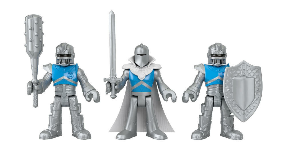 MATTEL-IMAGINEXT-RYCERZE-HCG46 drużyna rycerze hełm akcesoria walka miecz tarcza peleryna