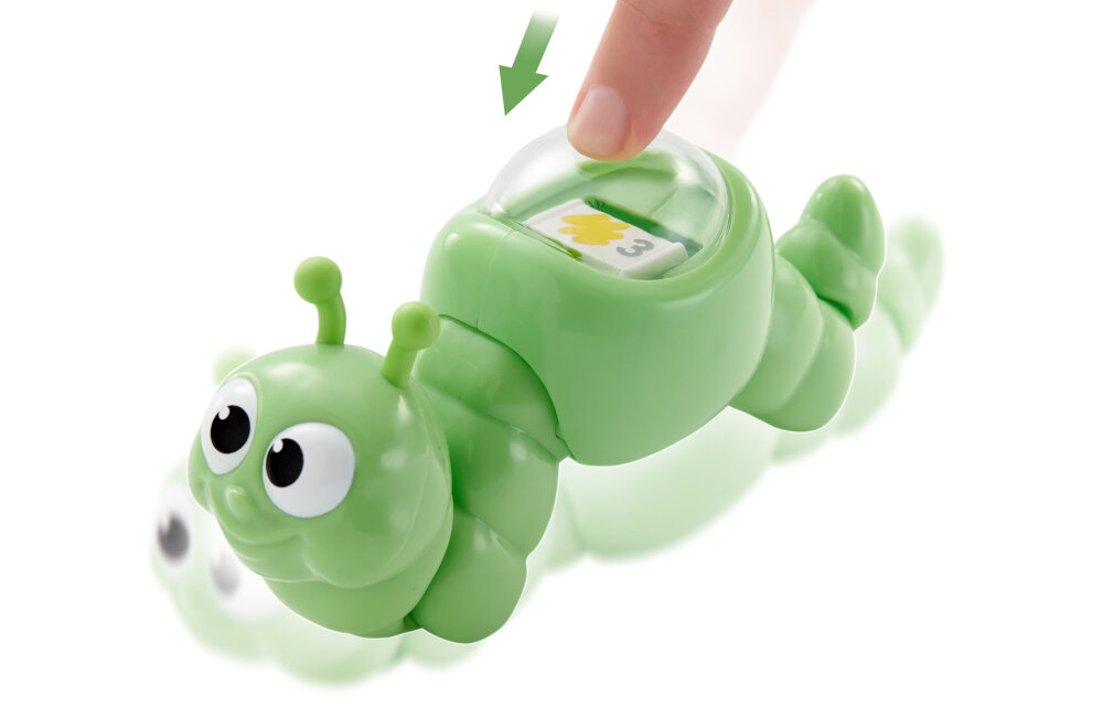 GRA GŁODNA GĄSIENICA FISHER PRICE zabawka karmienie motyl