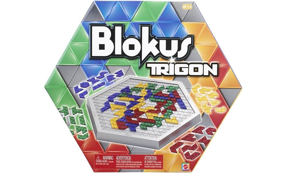 Gra logiczna MATTEL Blokus Trigon plansza elementy zasady granie zabawa na wieczór z rodziną 