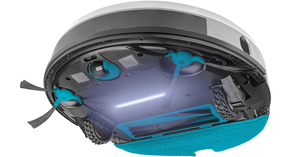 Robot sprzatajacy CONCEPT VR3205 3w1 Perfect Clean Laser UVC Y-wash UVC sterylizacja technologia sterylizacji UVC LED