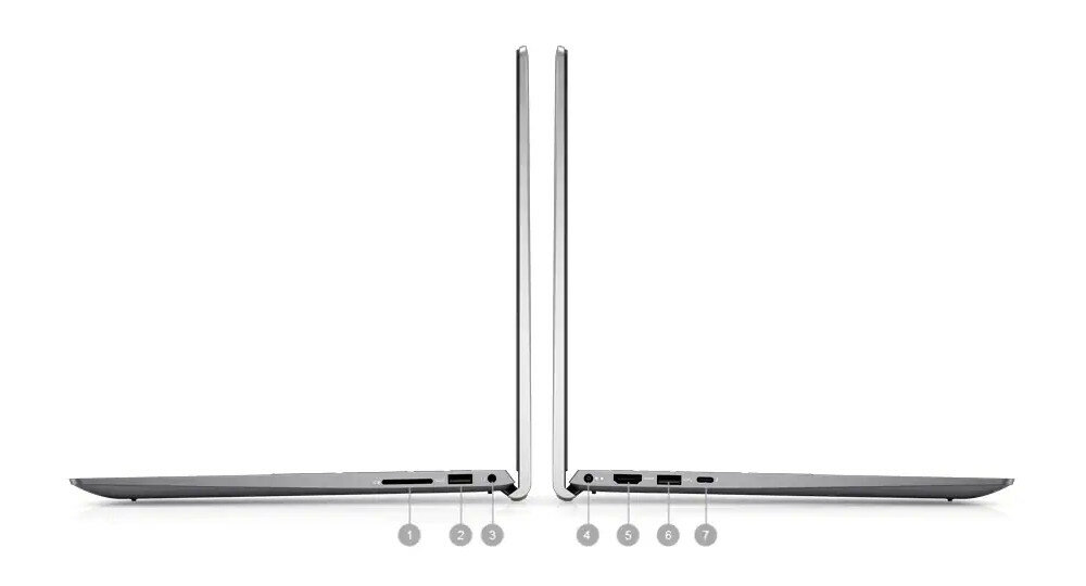 Laptop DELL Vostro 5515 15.6 R5-5500U 8GB SSD 256GB Windows 10 Professional porty