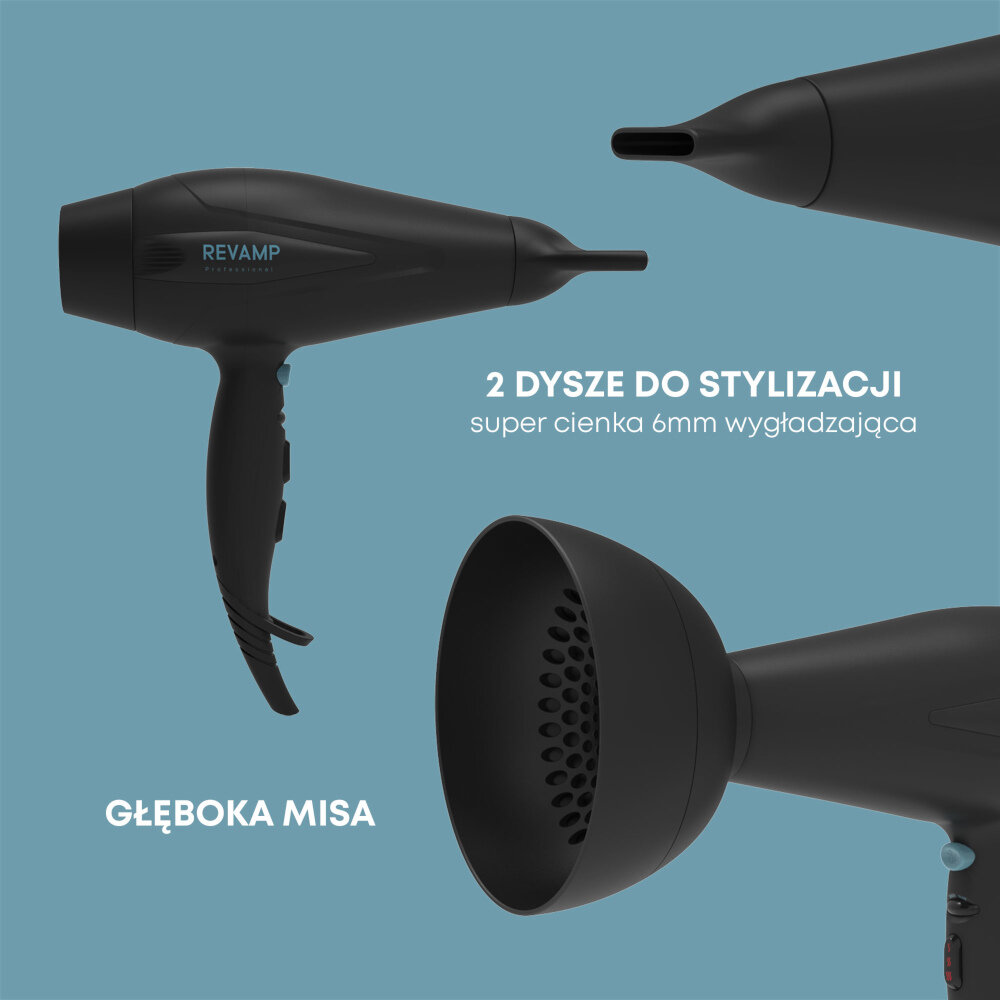 Suszarka REVAMP Progloss DR-5500 Czarny wyposazenie style stylizacje funkcja cool shot