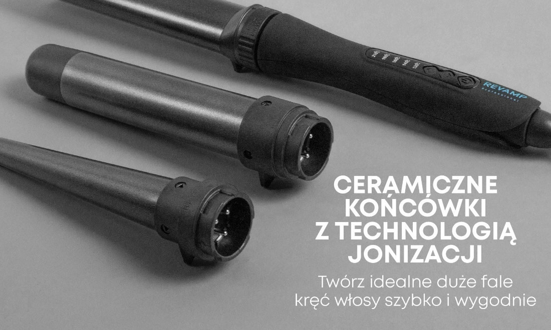 Lokówka REVAMP WD-1500 perfekcyjne fale lub loki ceramiczne koncowki z jonizacja