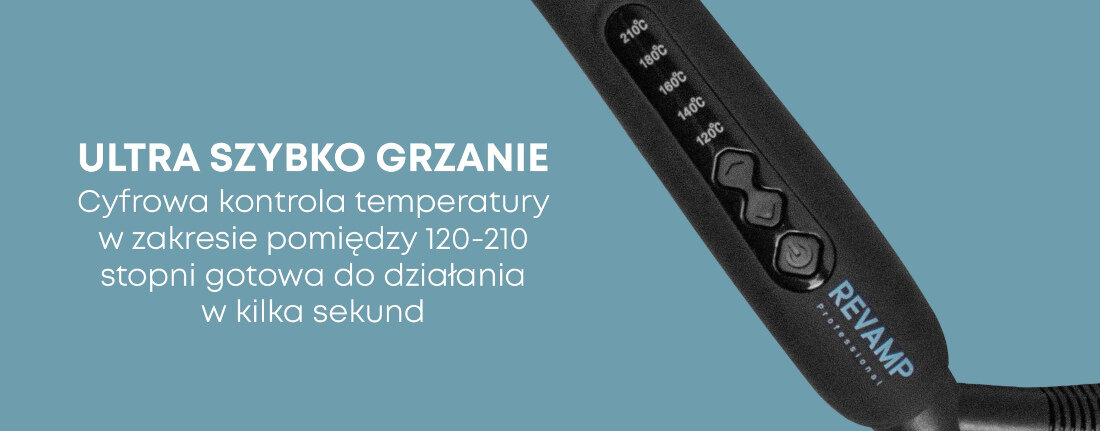 Lokówka REVAMP WD-1500 ustawienia temperatura od 120 - 210 stopni Celsjusza