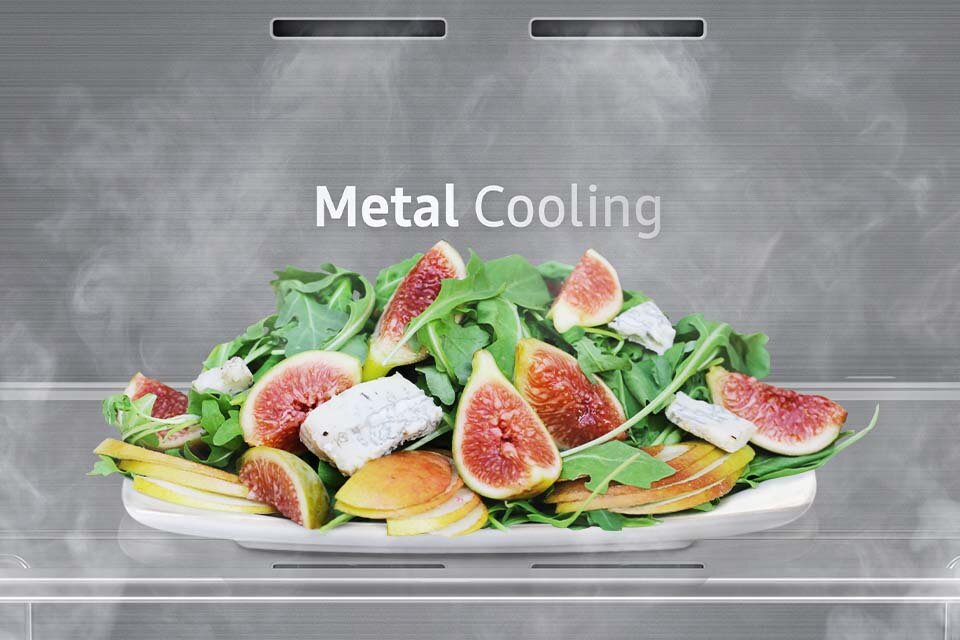 Wizualizacja działania metalowego panelu chłodzącego 