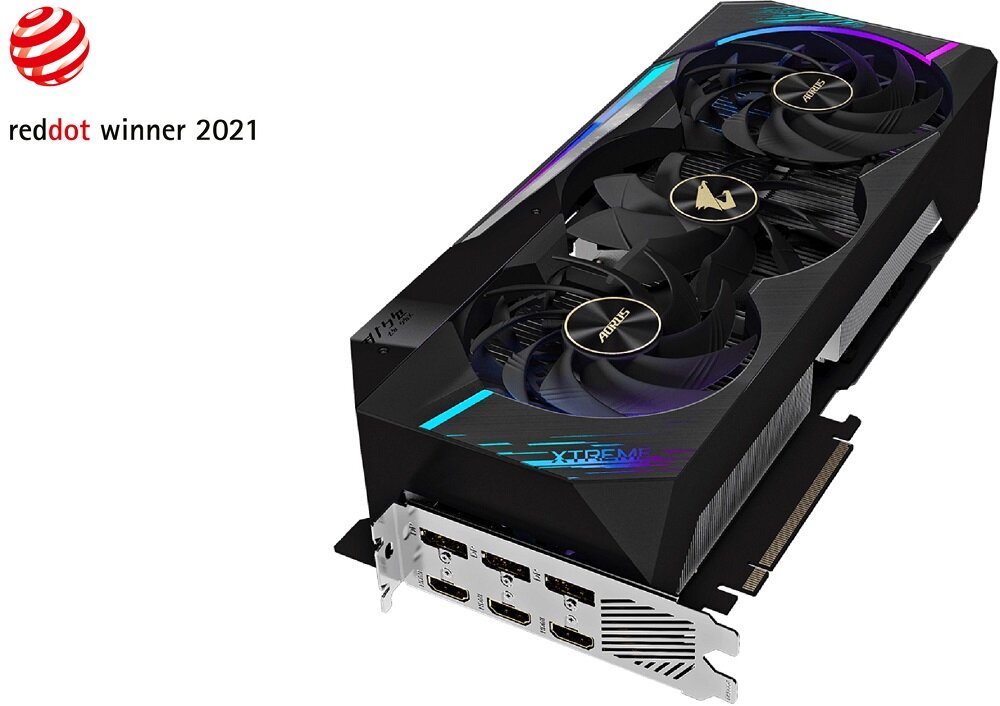 Karta graficzna GIGABYTE Aorus GeForce RTX 3080 Extreme 10GB - nagroda reddot 