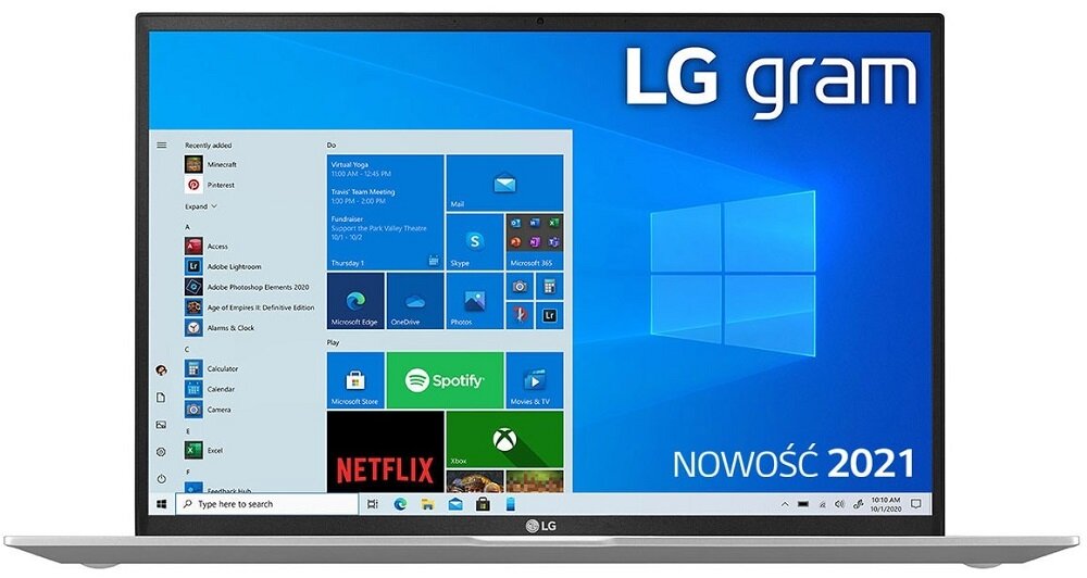 Laptop LG Gram 2021 - Windows 10 Home