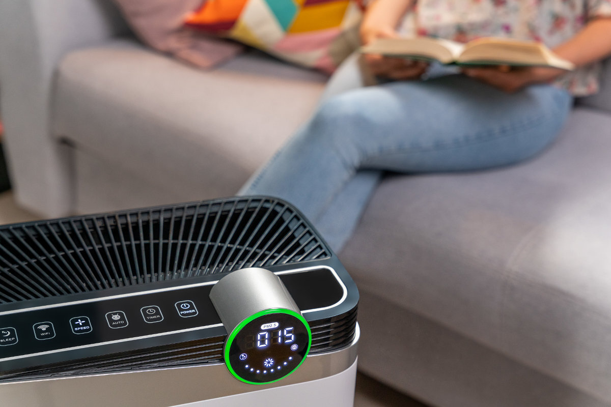 Oczyszczacz powietrza SETTI+ AP850W podswielenie automatyczne ustawienia