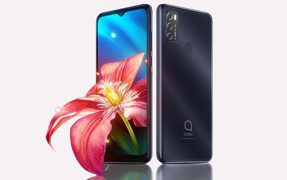 Smartfon ALCATEL 1S 2021 ekran procesor wydajność ram pamięć aparat bateria ładowanie obudowa waga opis cechy funkcje parametry 5g sieć zdjęcia
