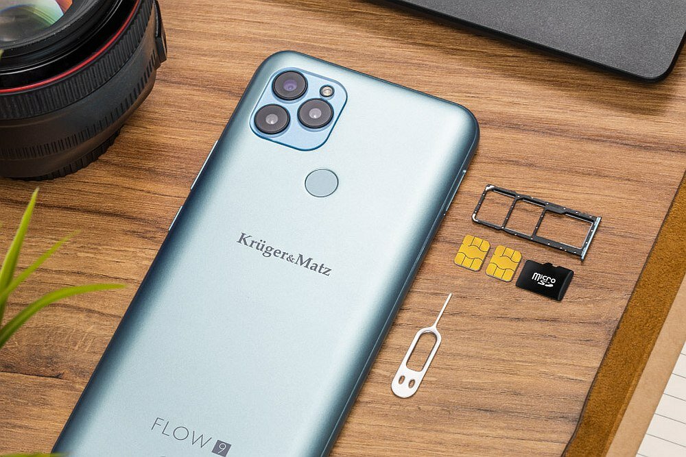 Smartfon KRUGER&MATZ Flow 9 ekran granie procesor wydajność pamięć bateria aparat chłodzenie tryby sterowanie przyciski