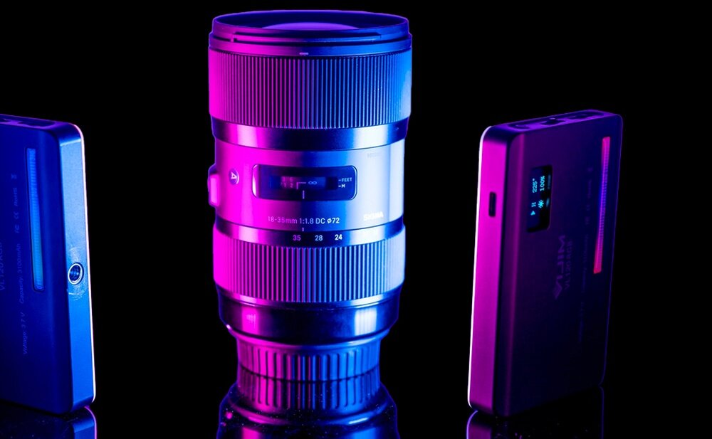 Lampa LED Ulanzi VL120 baner 'regulacja kolorów'