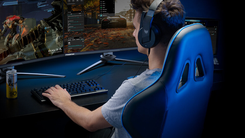 Fotel ACER Predator Rift skóra PU kolor jakość materiał ergonomiczny kształt