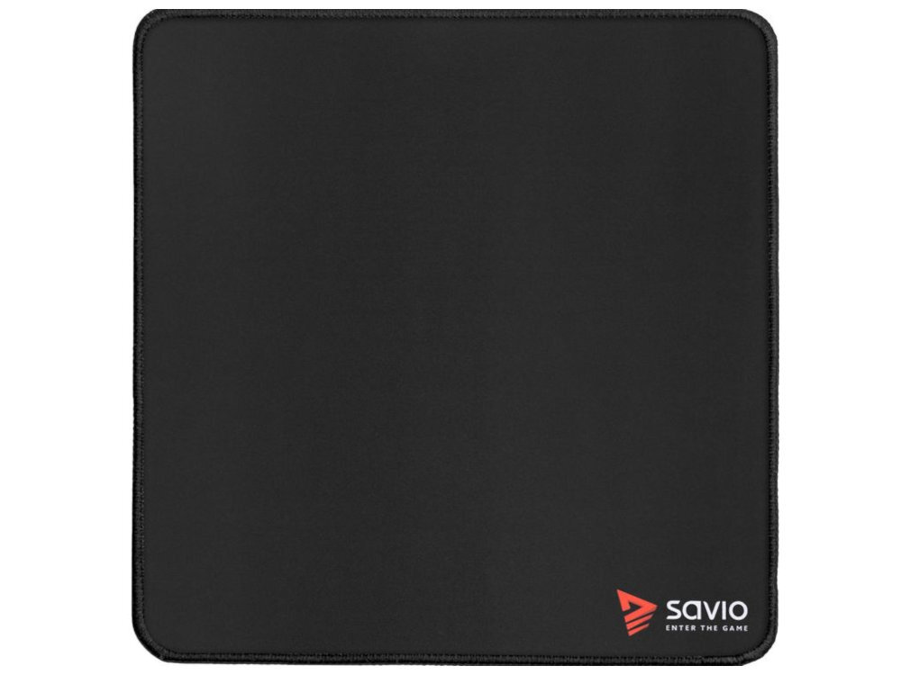 SAVIO Black Edition Precision Control Precision Control S 250 × 250 × 2 mm mysz klawiaturę akcesoria płynne, szerokie ruchy myszą - podkładka od góry na białym tle