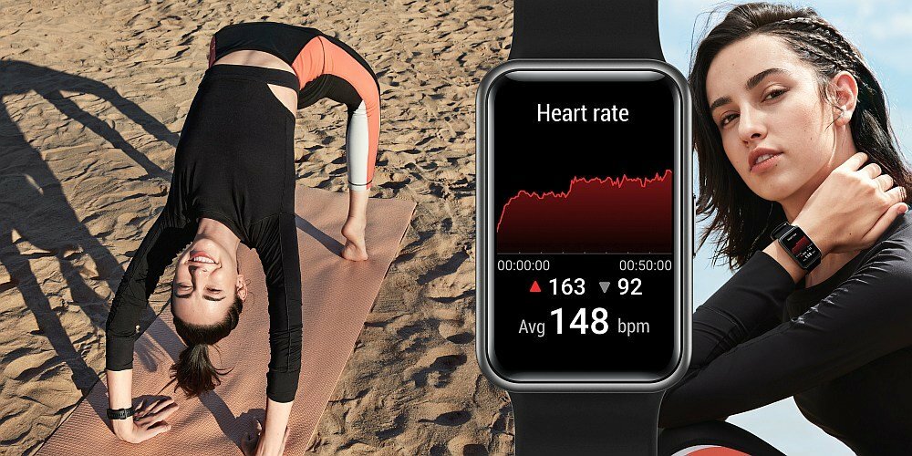 SMARTWATCH HUAWEI WATCH FIT ELEGANT ekran monitoring bateria funkcje aplikacja paski