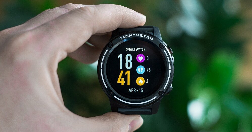 Smartwatch MAXCOM FW47 Argon Lite ekran bateria sport zdrowie monitoring puls pasek