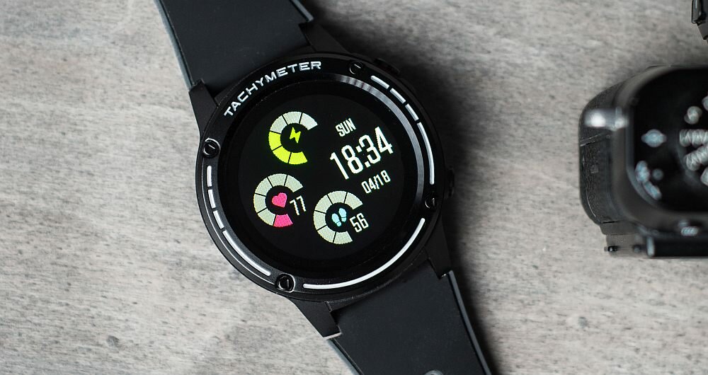 Smartwatch MAXCOM FW47 Argon Lite ekran bateria sport zdrowie monitoring puls pasek