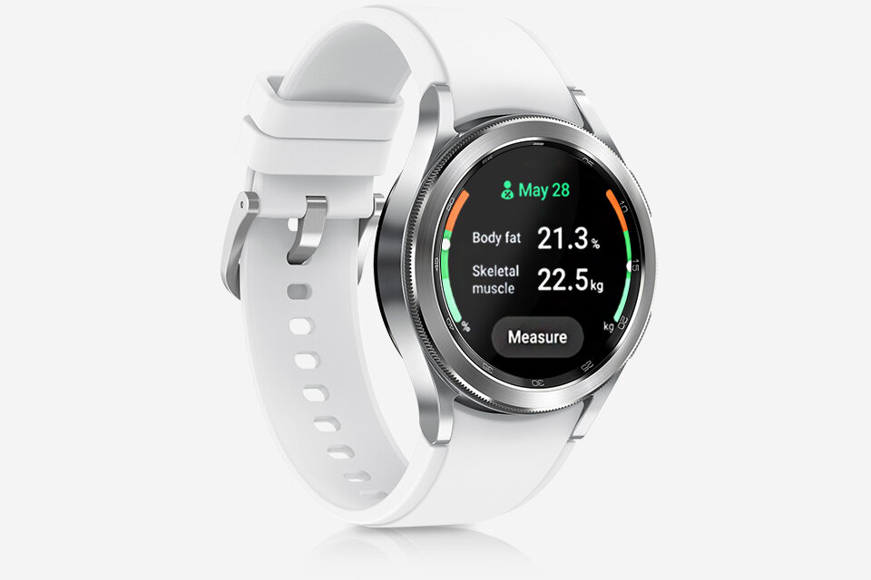 SAMSUNG Galaxy Watch 4 Classic SMR885F 42mm LTE Srebrny Smartwatch