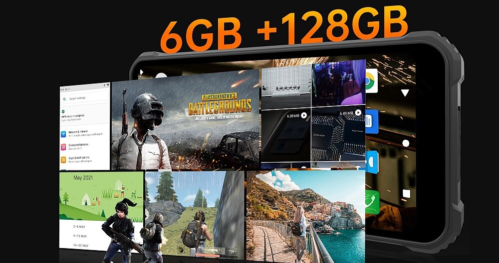 Smartfon OUKITEL WP9 ekran wydajność pamięć procesor ram bateria pojemność rozdzielczość aparat zdjęcia filmy obudowa