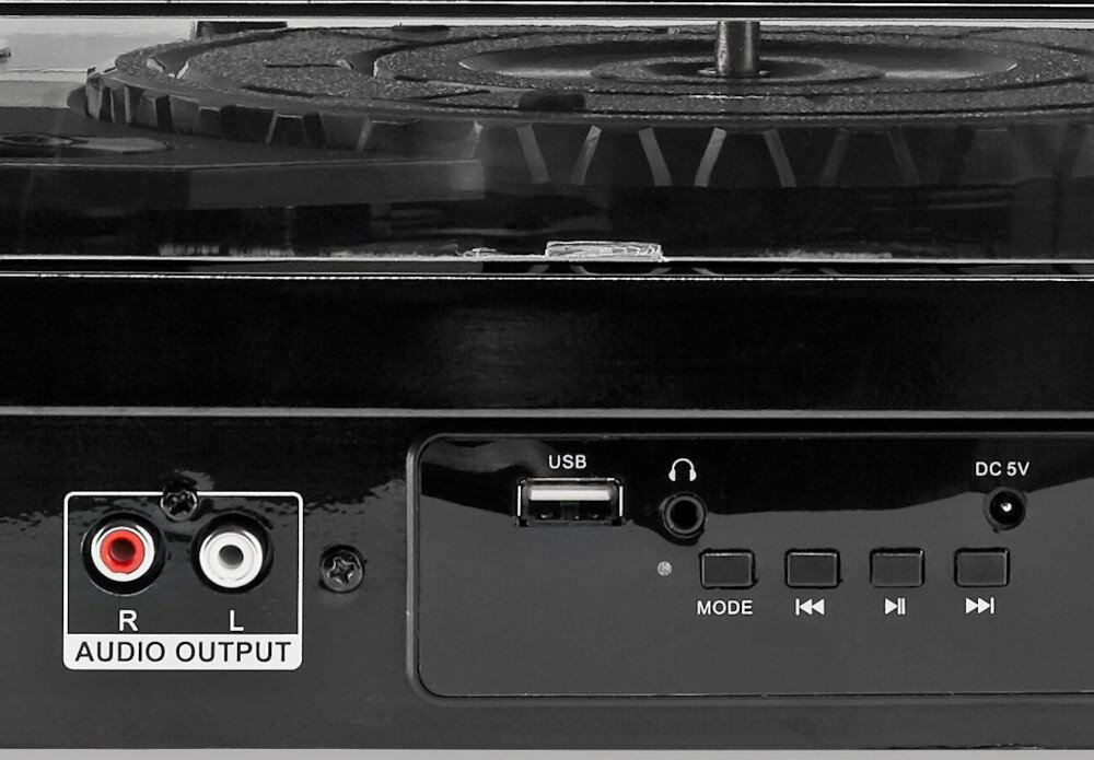 Gramofon NEDIS TURN 300BK - wyjście RCA