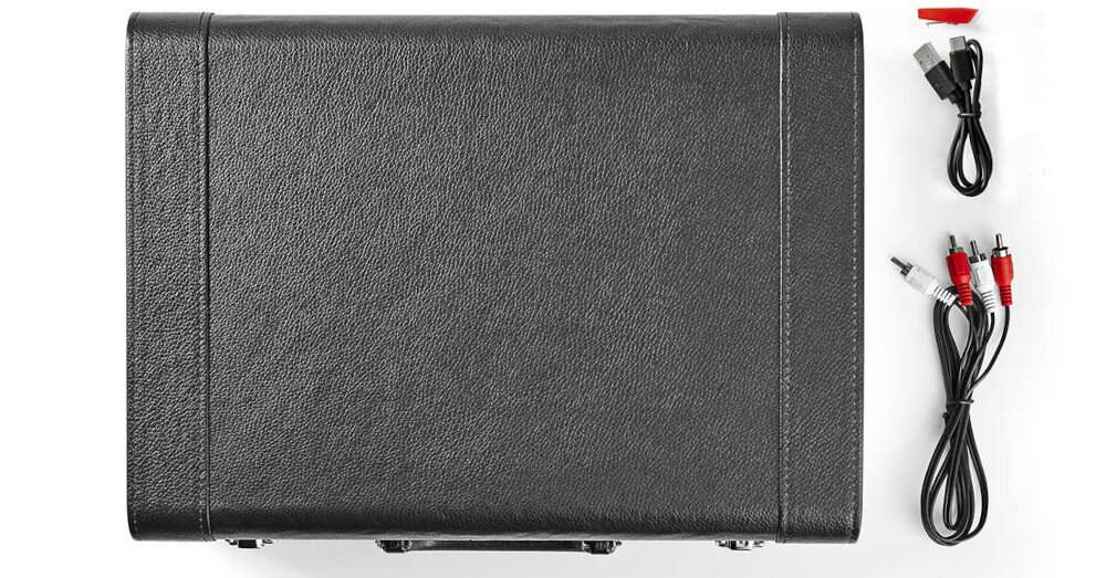 Gramofon NEDIS TURN 210BK - zestaw