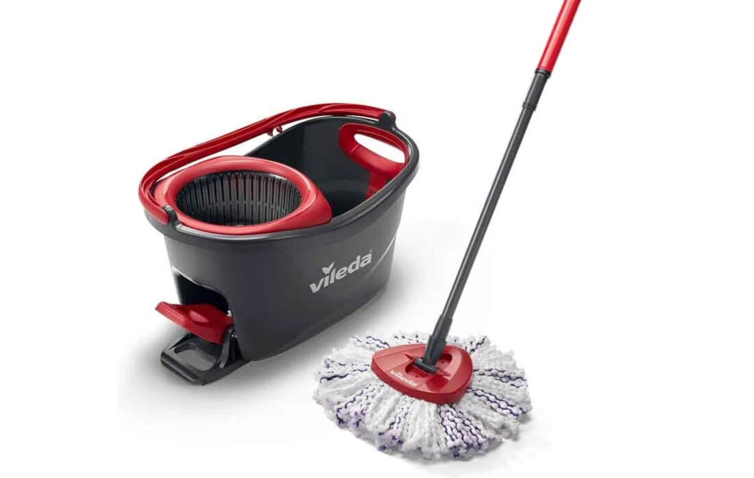 Mop obrotowy VILEDA Turbo 3w1 efektywny mechanizm obrotowy praktyczna raczka odplyw wody