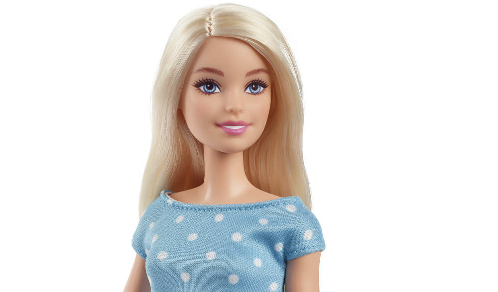MATTEL-BARBIE-BIG-CITY-GYG39 realistyczny wygląd blondynka makijaż włosy fryzura