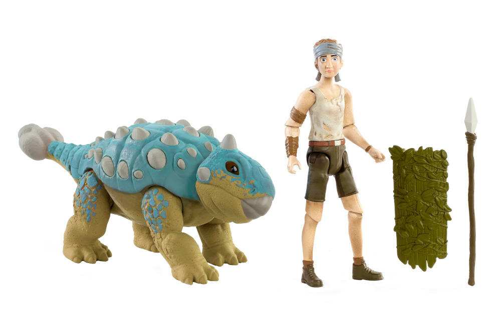 MATTEL-CZLOWIEK-DINOZAUR-GWM24 park jurajski figurka dinozaur bohater