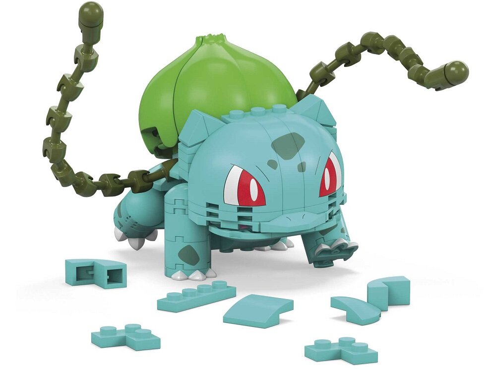 Klocki konstrukcyjne MEGA Pokemon Bulbasaur GVK83 mega mega bloks mega construx figurki zabawki konstruktorskie dla dzieci zabawki konstrukcyjne zabawka konstrukcyjna pokedex indeks pokemonów spis pokemonów kolekcja pokeballi Pikachu Bulbasaur Charmander, Squirtle, Eevee, charizard, czarizard, figurka pokemon, pokemon klocki, pokemon do zbudowania, zestaw konstrukcyjny pokemon zestaw klocków klocki bulbazaur
