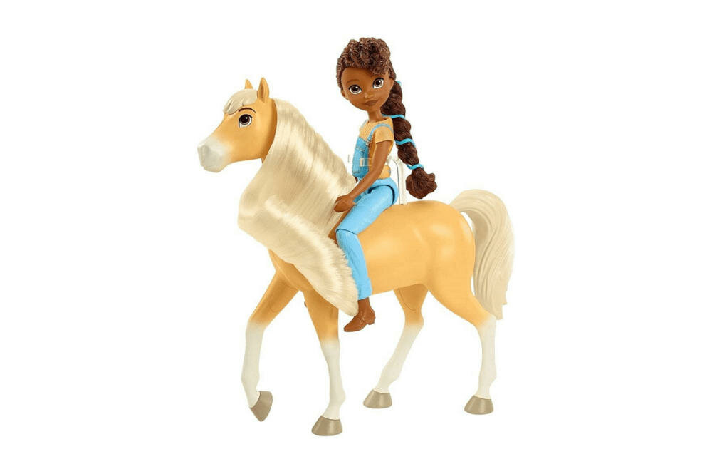 MATTEL-Duch-wolnosci-Pru-Chica-Linda lucky dziewczynka mustang serial bajka przygody rumaki miłośniczki konie animacja pru koń