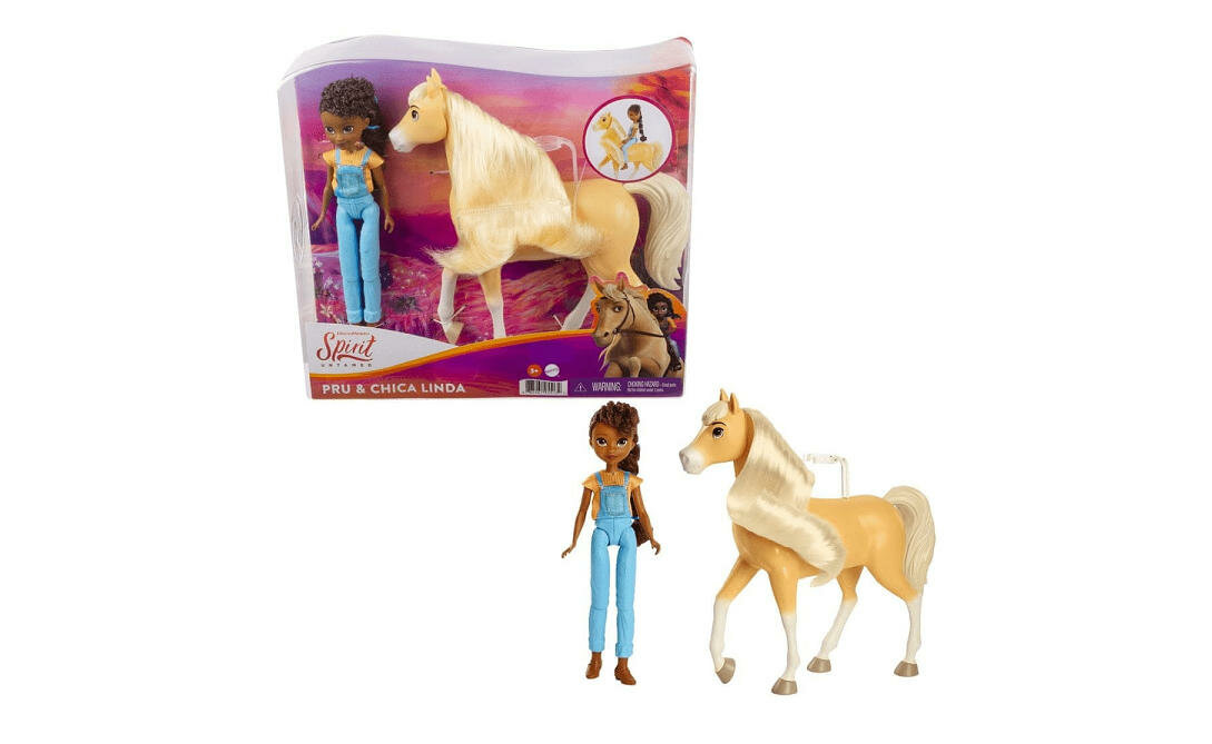 MATTEL-Duch-wolnosci-Pru-Chica-Linda lalka koń akcesoria instrukcja karta gwarancyjna