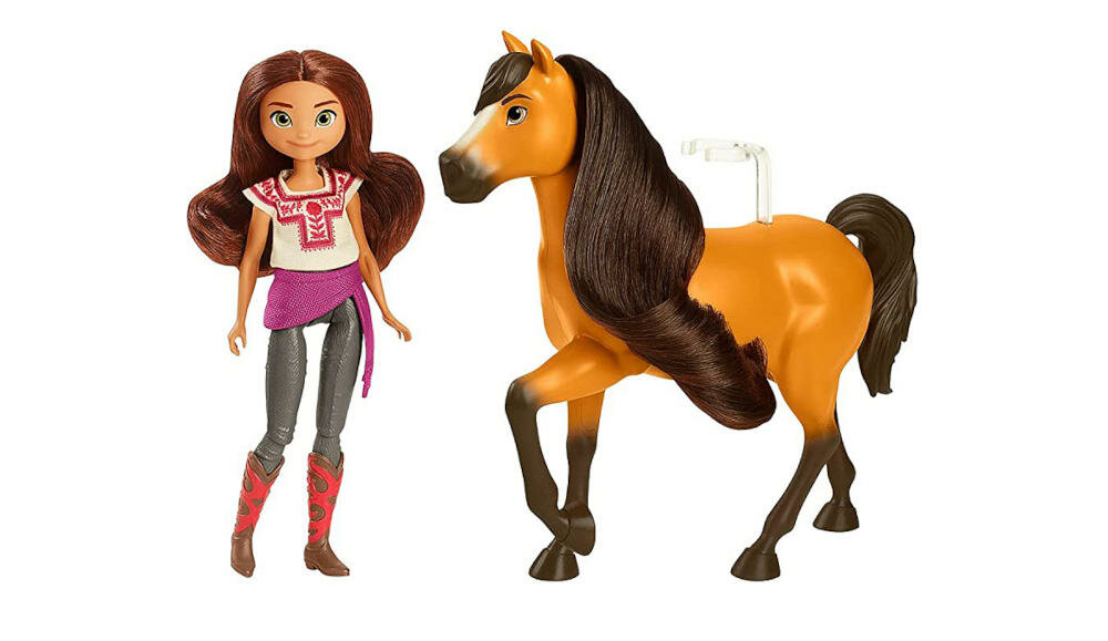 MATTEL-MUSTANG-DUCH-WOLNOSCI koń ruchy lalka lucky jazda ubiór