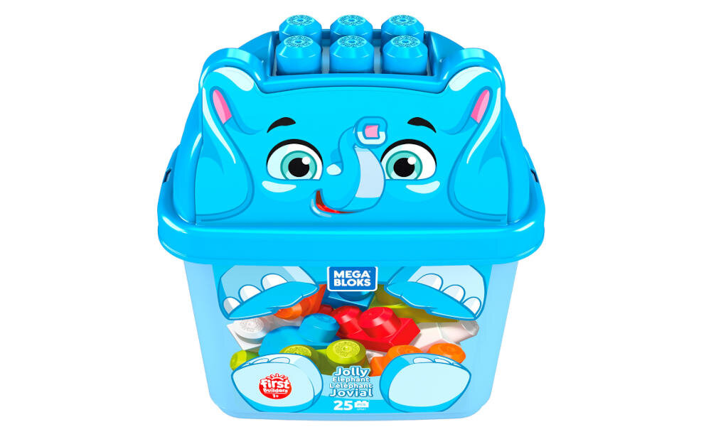 MATTEL-MEGA-BLOCKS-SLONIK-GPG21 opakowanie klocki instrukcja karta gwarancyjna