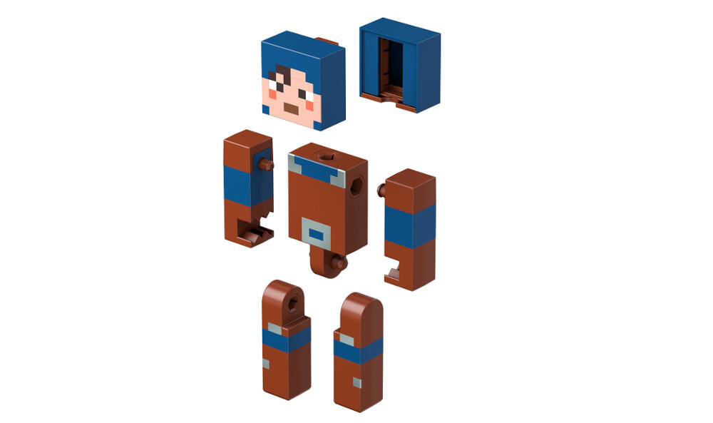MATTEL-MINECRAFT-HEX-GVV15 wyobraźnia figurka bloczki ruchoma głowa ręce nogi kreatywność
