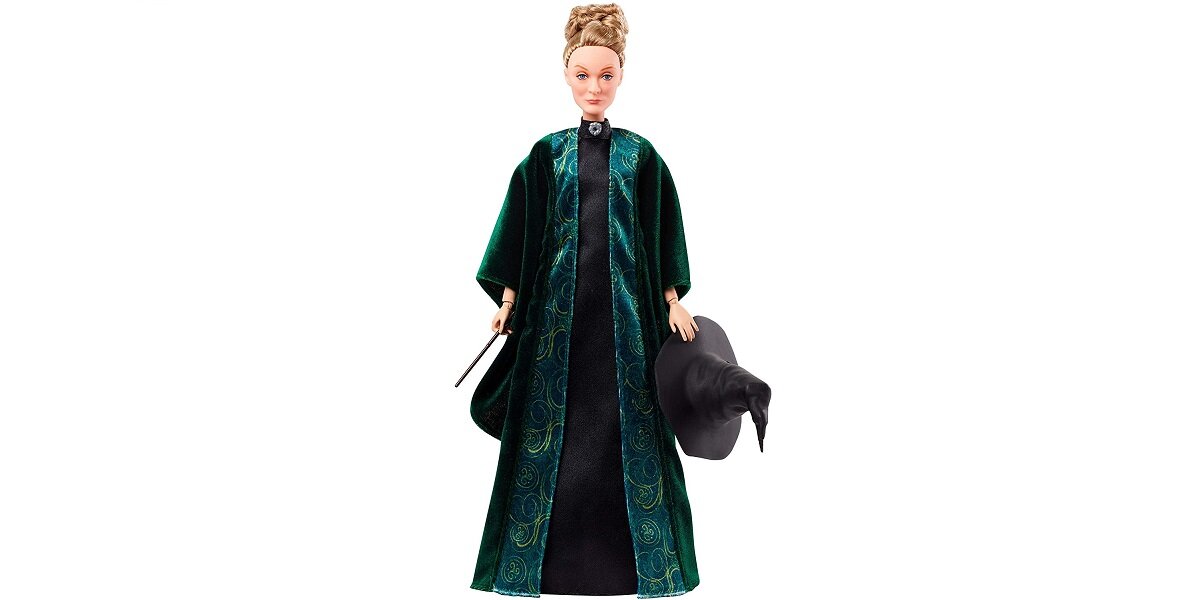 lalka MATTEL Harry Potter Minerva McGonagall FYM55 Profesor magia czary przygody zabawa szczegóły kultowa ruchoma różdżka