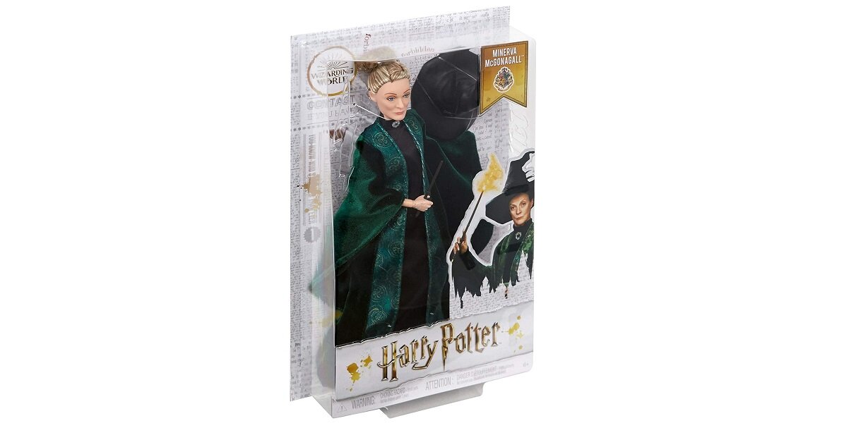 lalka MATTEL Harry Potter Minerva McGonagall FYM55 Profesor magia czary przygody zabawa szczegóły kultowa ruchoma różdżka