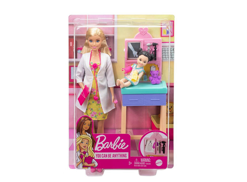 MATTEL-BARBIE-PEDIATRA-GTN51 lalka opakowanie laleczka akcesoria instrukcja karta gwarancyjna