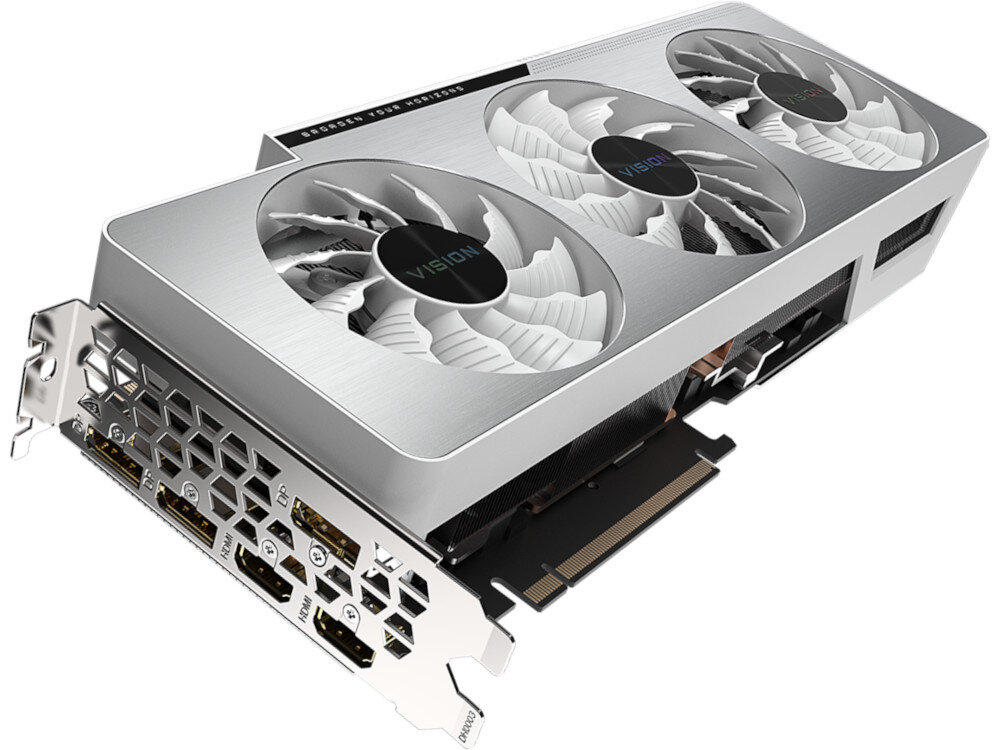Karta graficzna GIGABYTE GeForce RTX 3080 Vision OC LHR 10GB rdzenie rt oraz tensor