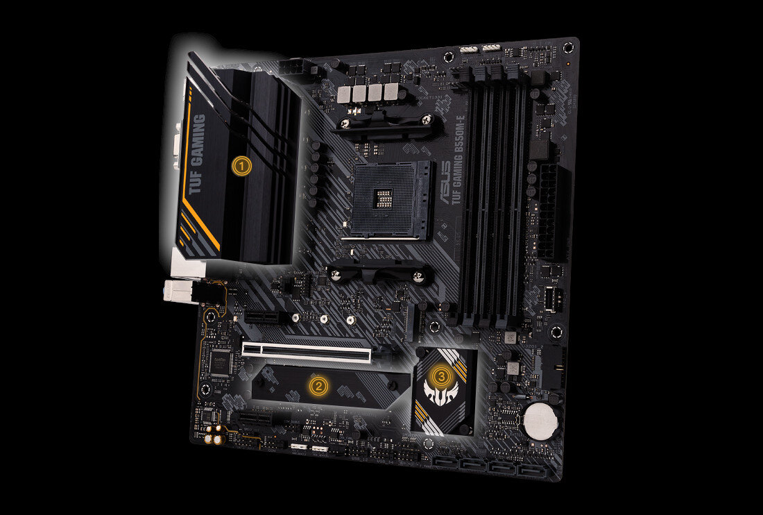 Płyta główna ASUS TUF Gaming B550M-E - Chłodzenie