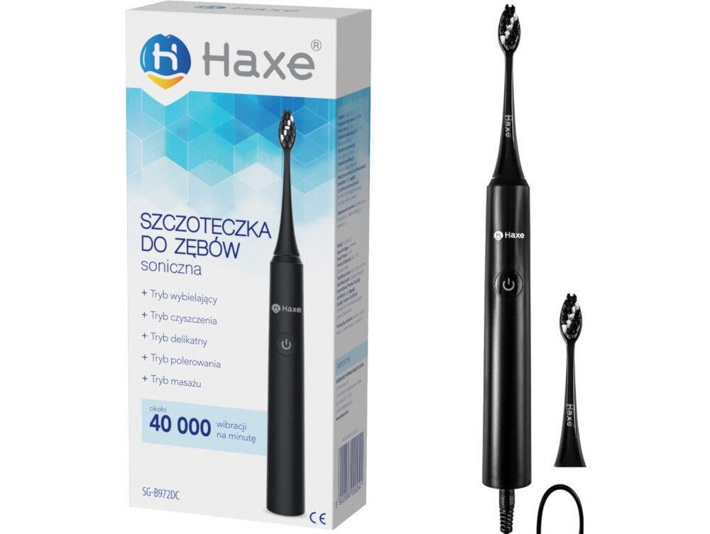 Szczoteczka soniczna HAXE SG-W972DC Biały zestaw akcesoria komplet wyposazenie