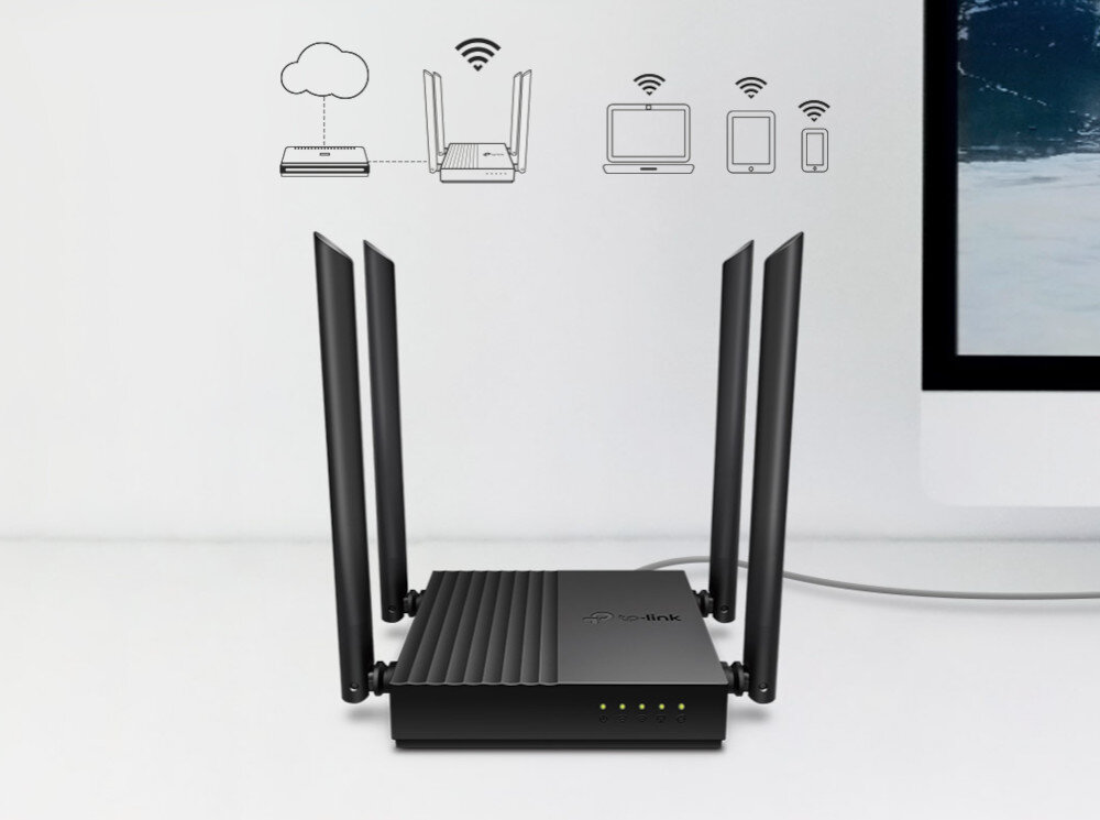 Router TP-LINK Archer C64 Access Point (AP) sieci przewodowej bezprzewodowym przewodowym