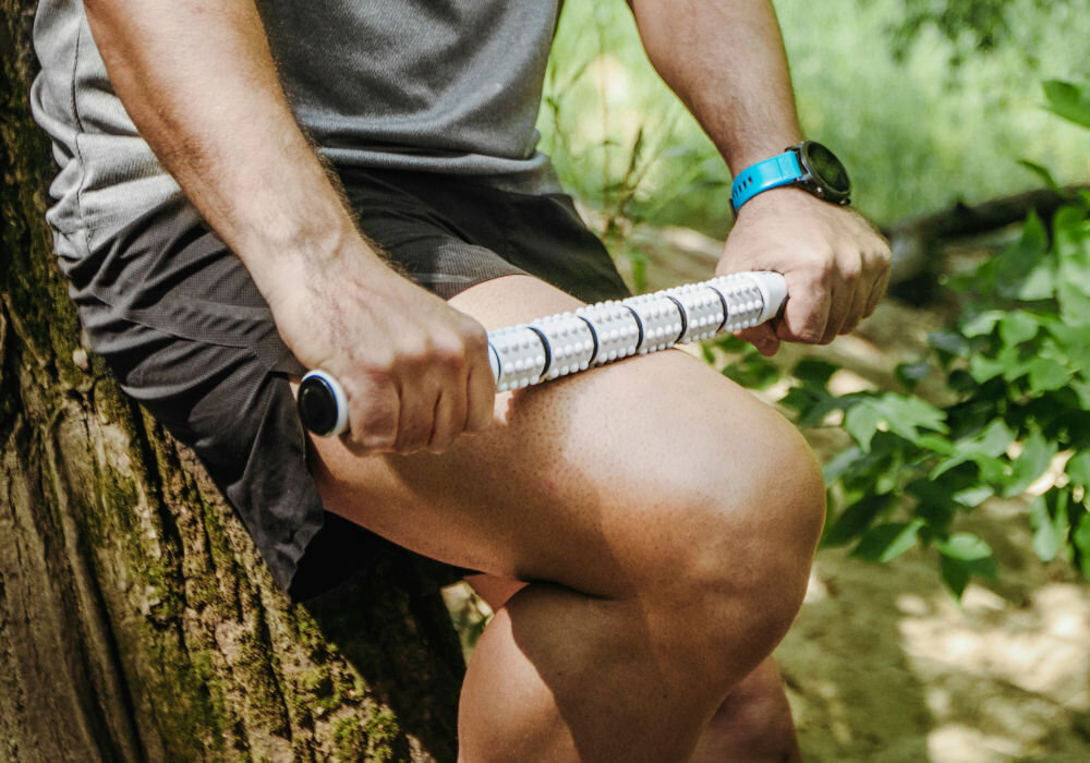 Roller SPOKEY Mixroll 3w1 Niebieski eva pc pe wypustki 3 wałki