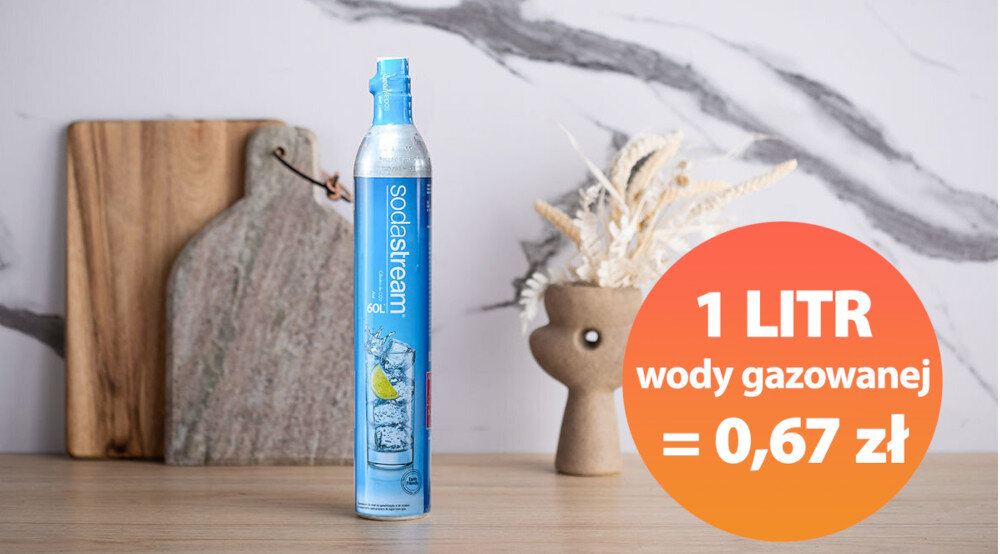 SODASTREAM Spirit Miętowy gazowanie wody cylinder nabój saturator bezprzewodowy
